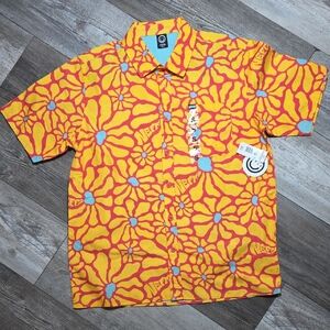 Neff | Bmossoms Psychedelic Sunflower AOP Button-Up Shirt Sz Sm *NWT